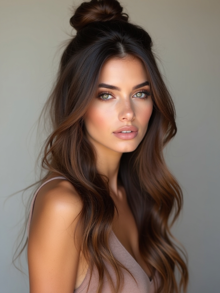 chic minimalist knot hairstyle