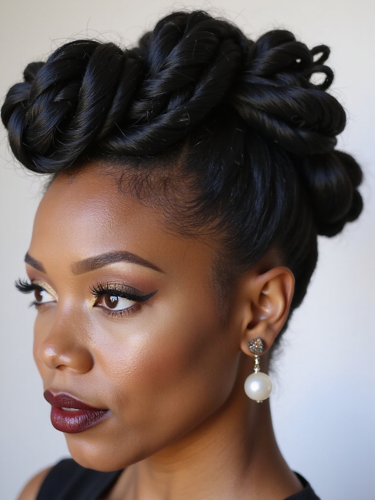 chic twisted updo tutorial