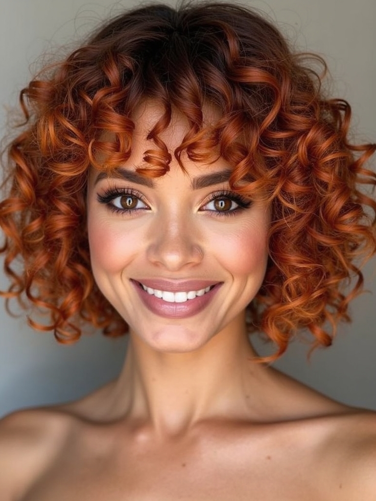 creative curly hair colors