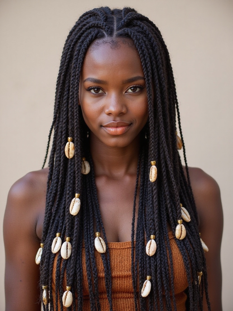 creative fulani braid styling
