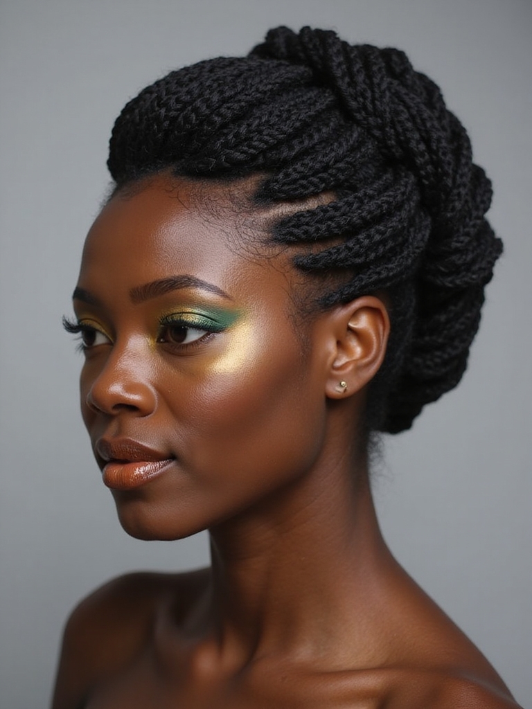 customized halo braid styles
