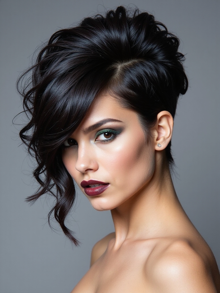 edgy slick back variations