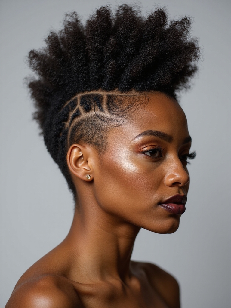 edgy unique tapered hairstyle
