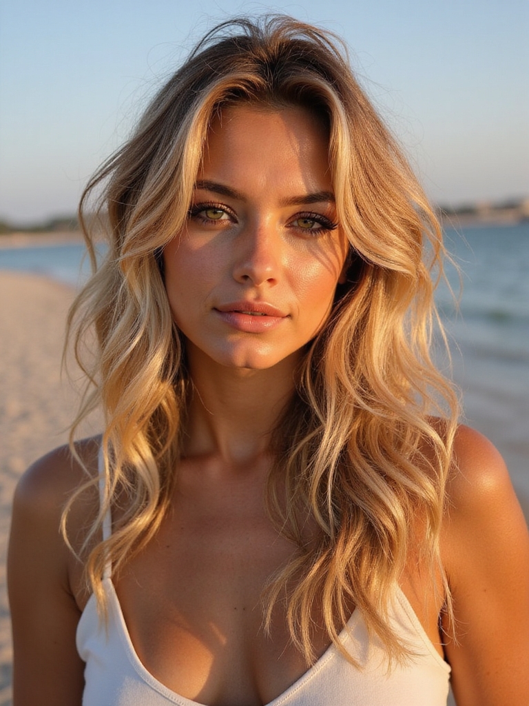 effortless beach wave hairstyle