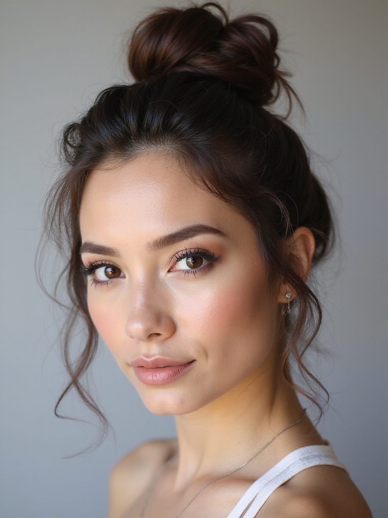 effortless chic messy hairstyle