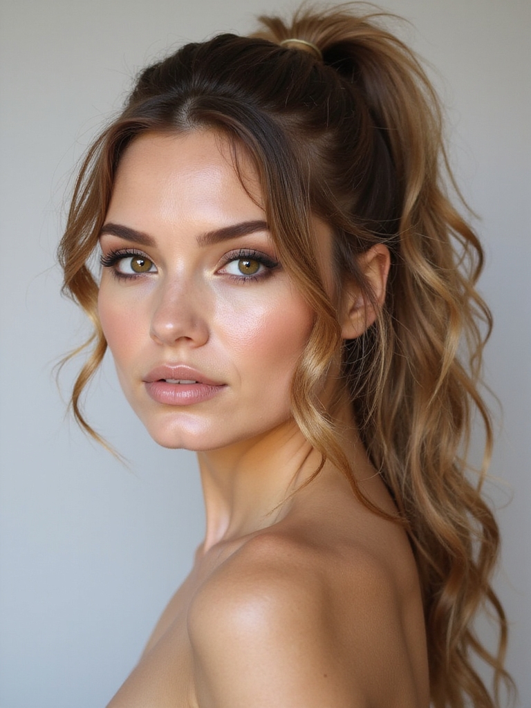 effortless chic ponytail style