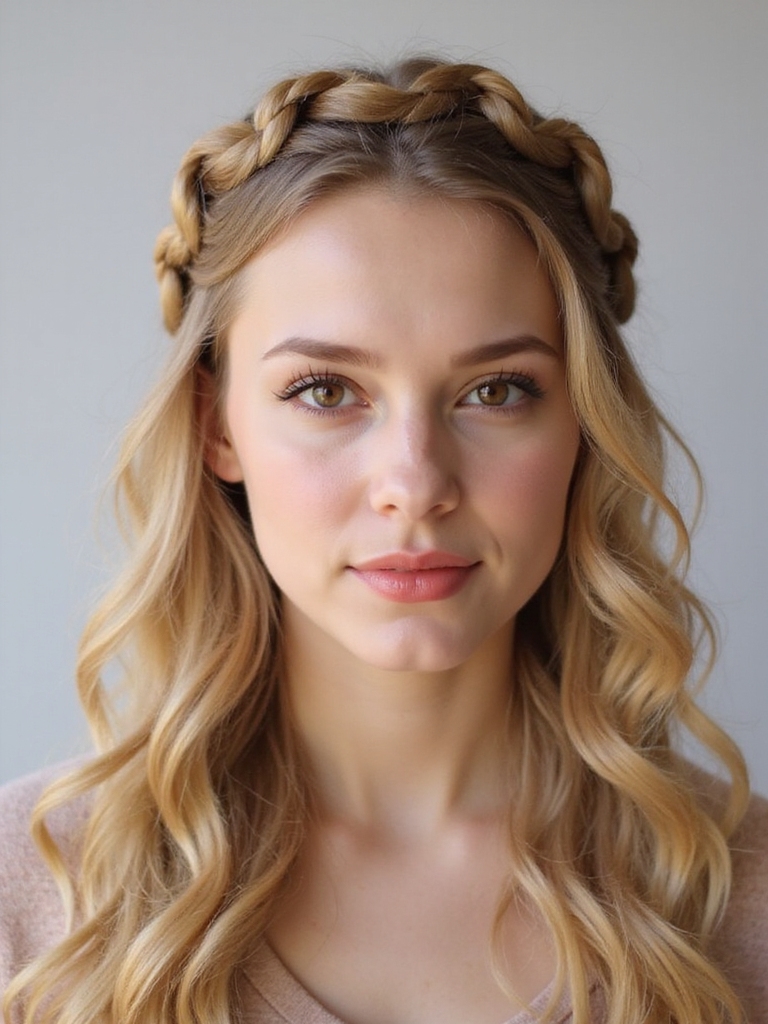 effortless crown braid tutorial
