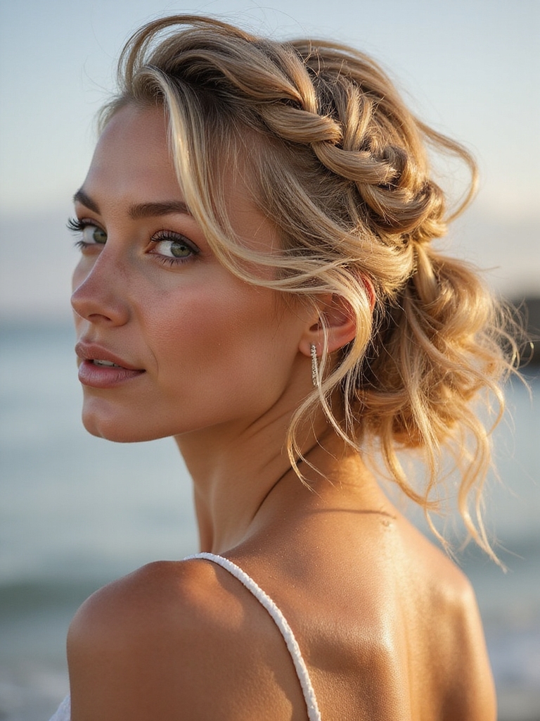 effortless textured beach hairstyle