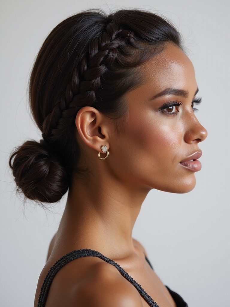 effortlessly chic braided bun