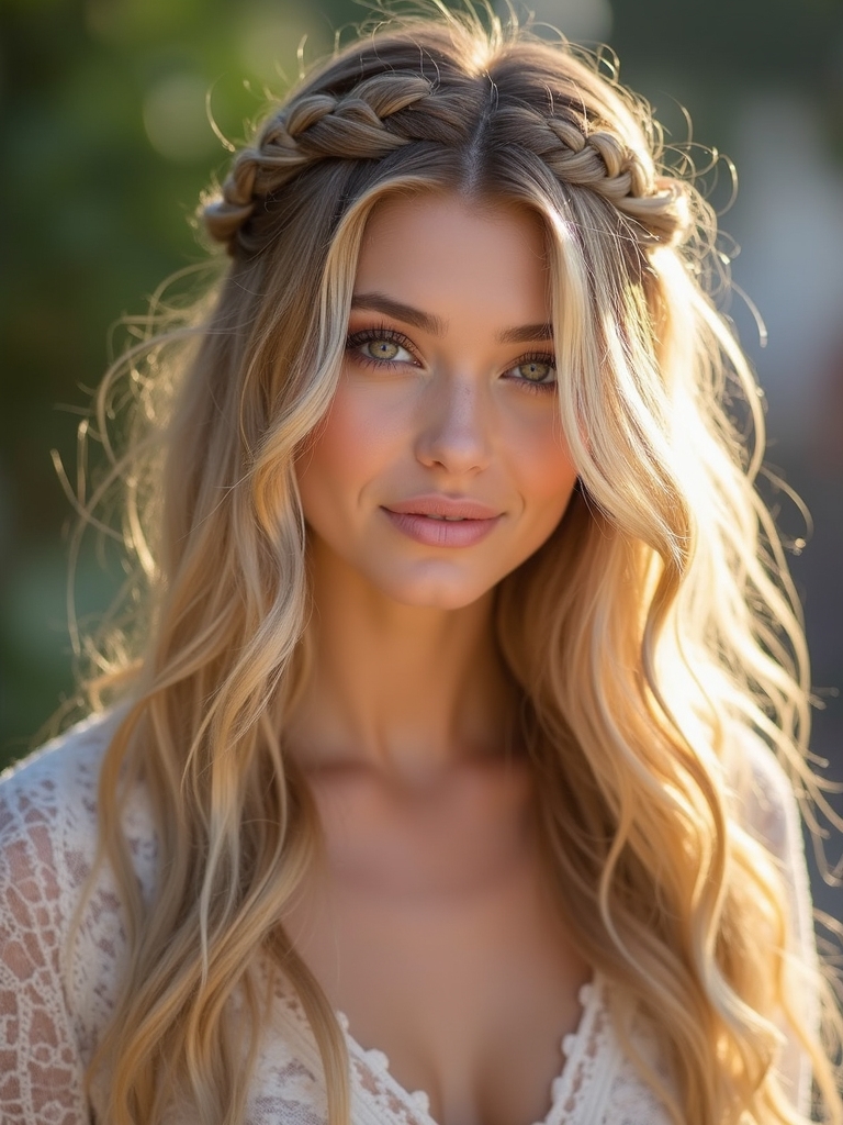 effortlessly chic half up twist