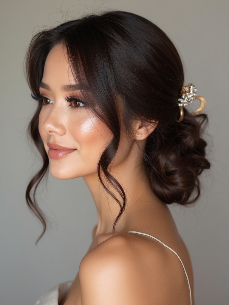 effortlessly chic low bun