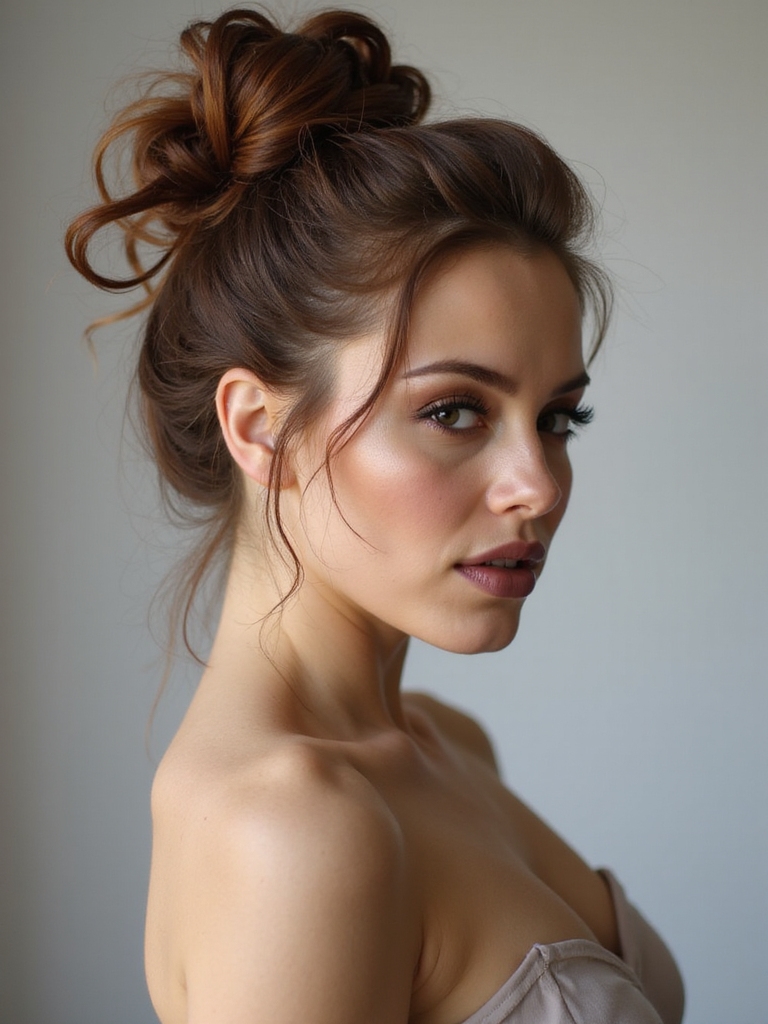effortlessly chic top knot