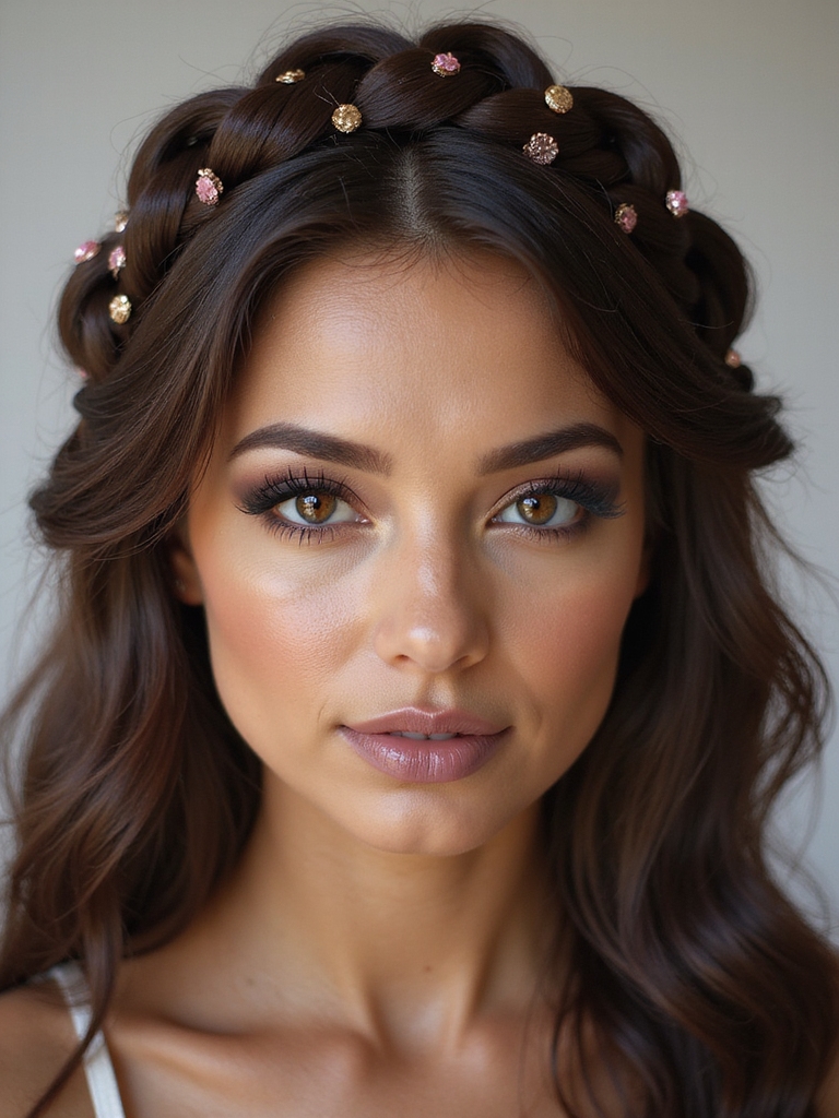 elegant birthday braided crown
