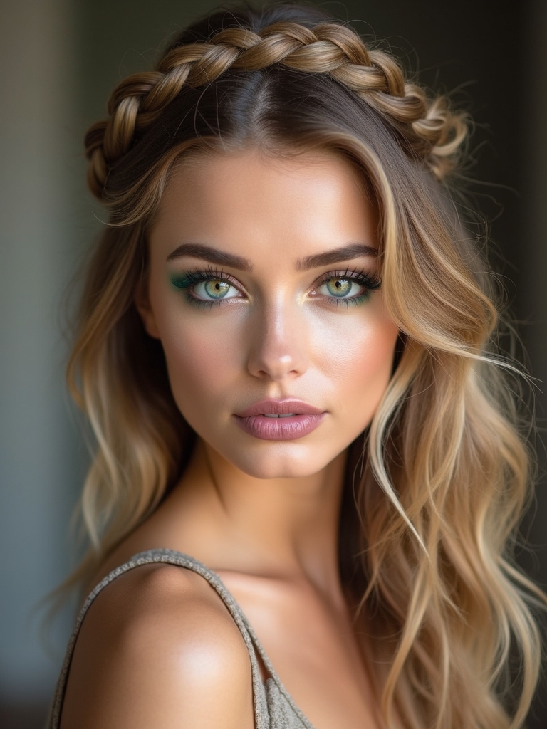 elegant crown braid tutorial