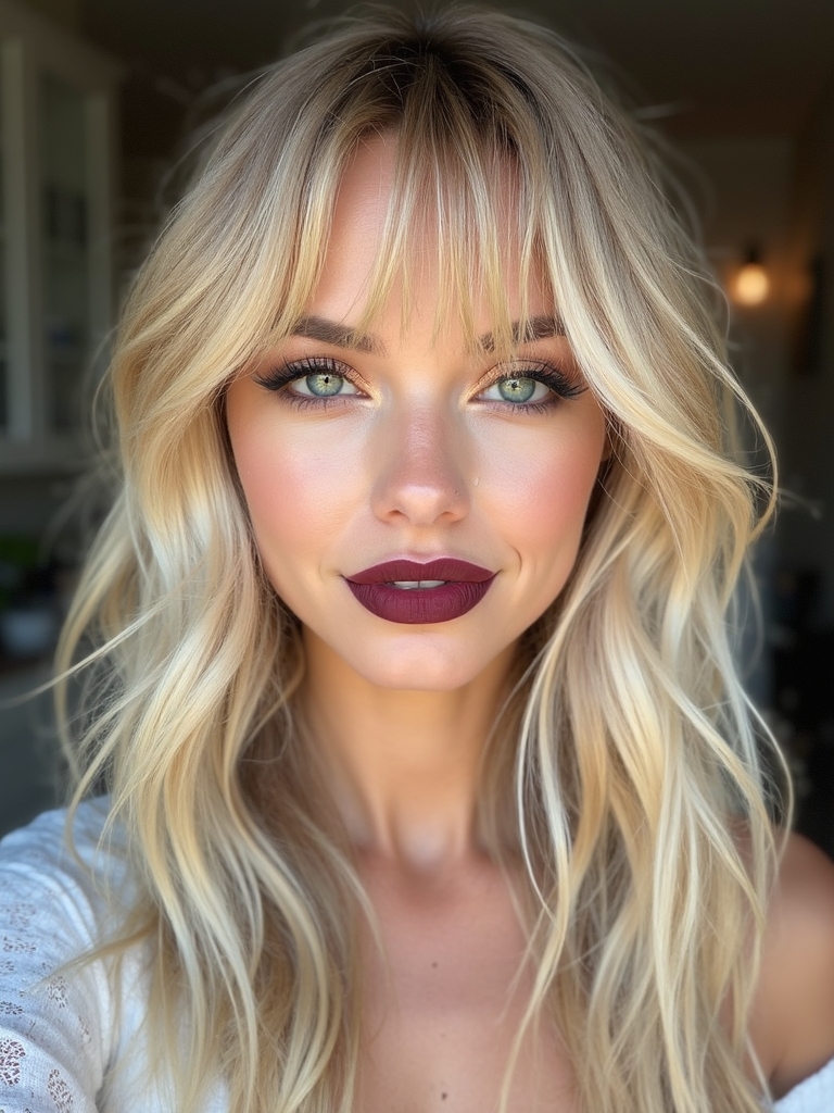 enchanting wispy bangs appeal