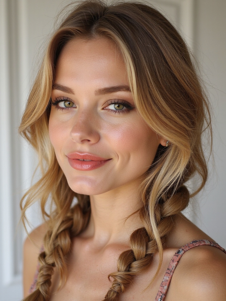 flirty elegant side braid