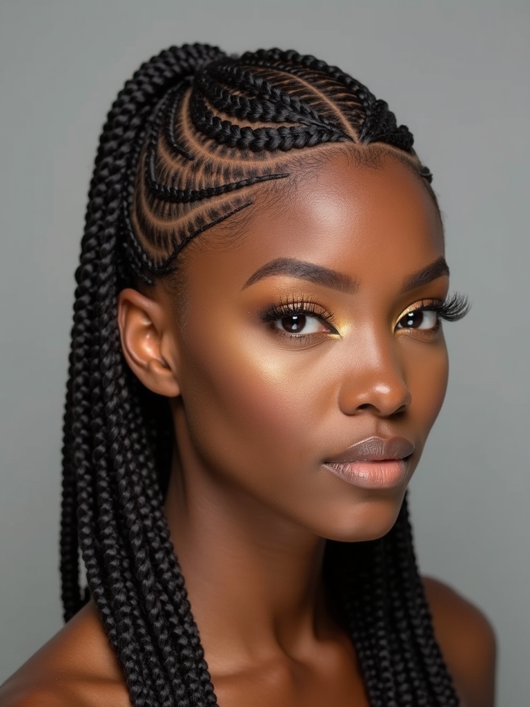 individuality through tribal cornrows