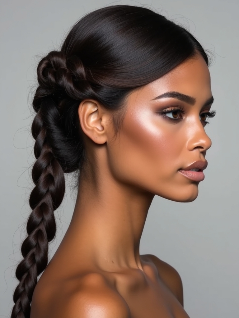 modern chic pull through braid