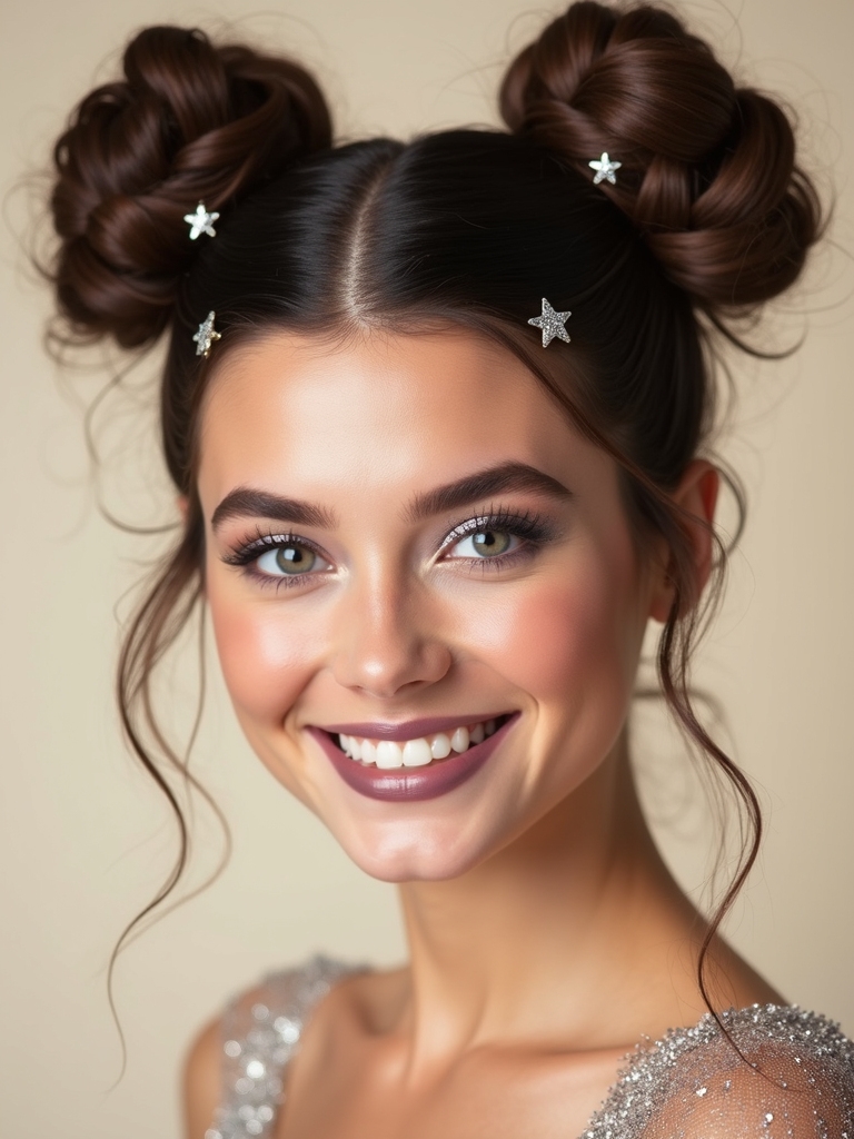playful charm of space buns