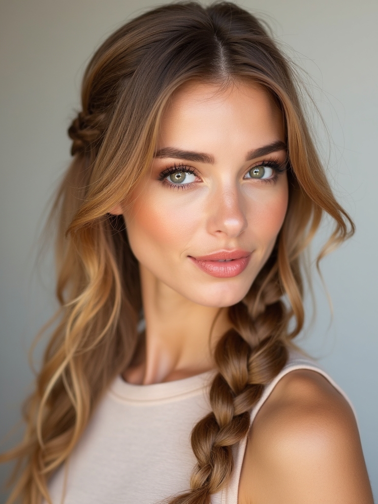 playful side braid tutorial