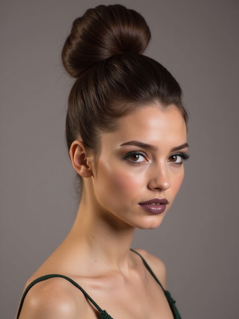 polished bun styling steps