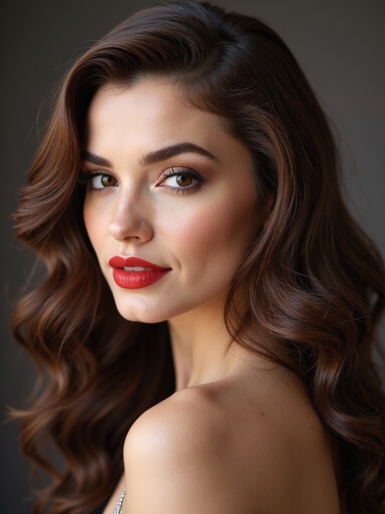 red carpet hollywood curls