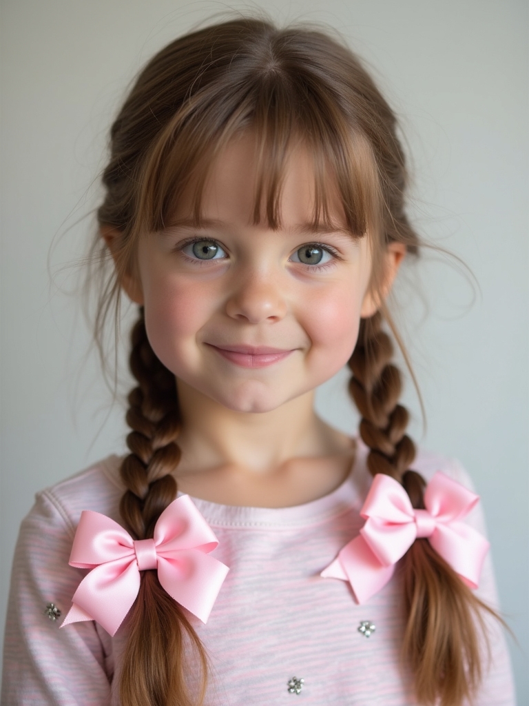 ribbons enhance playful hairstyles