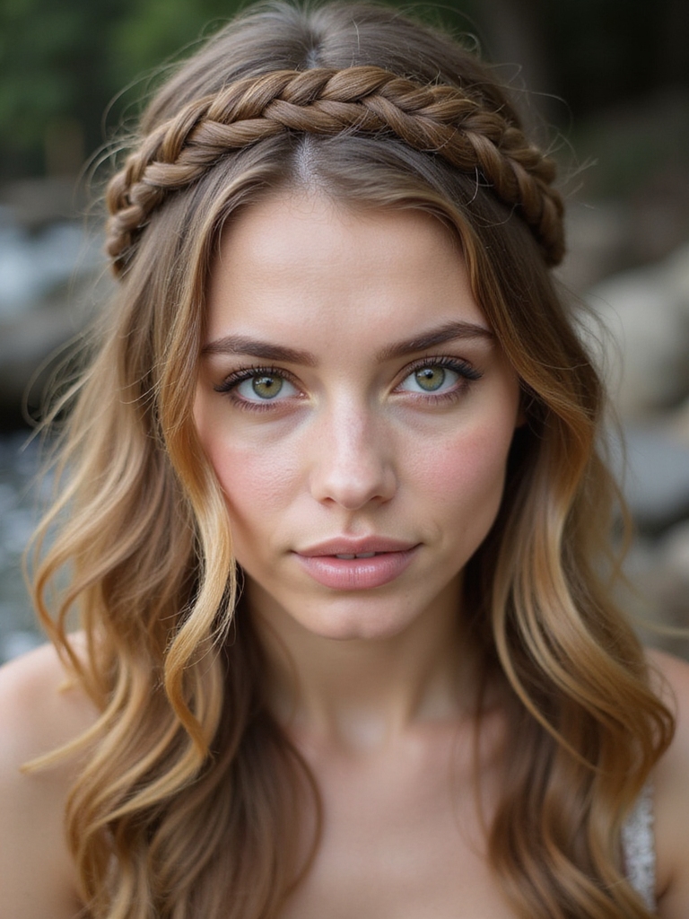 romantic waterfall braid tutorial