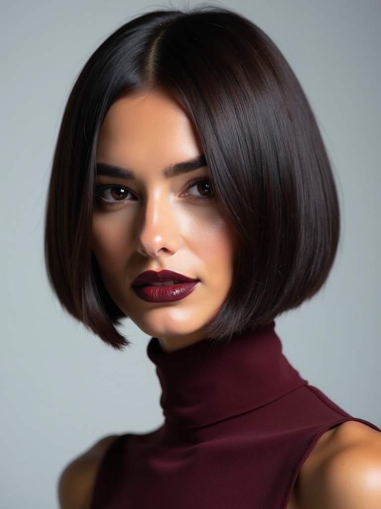 sleek bob chic elegance