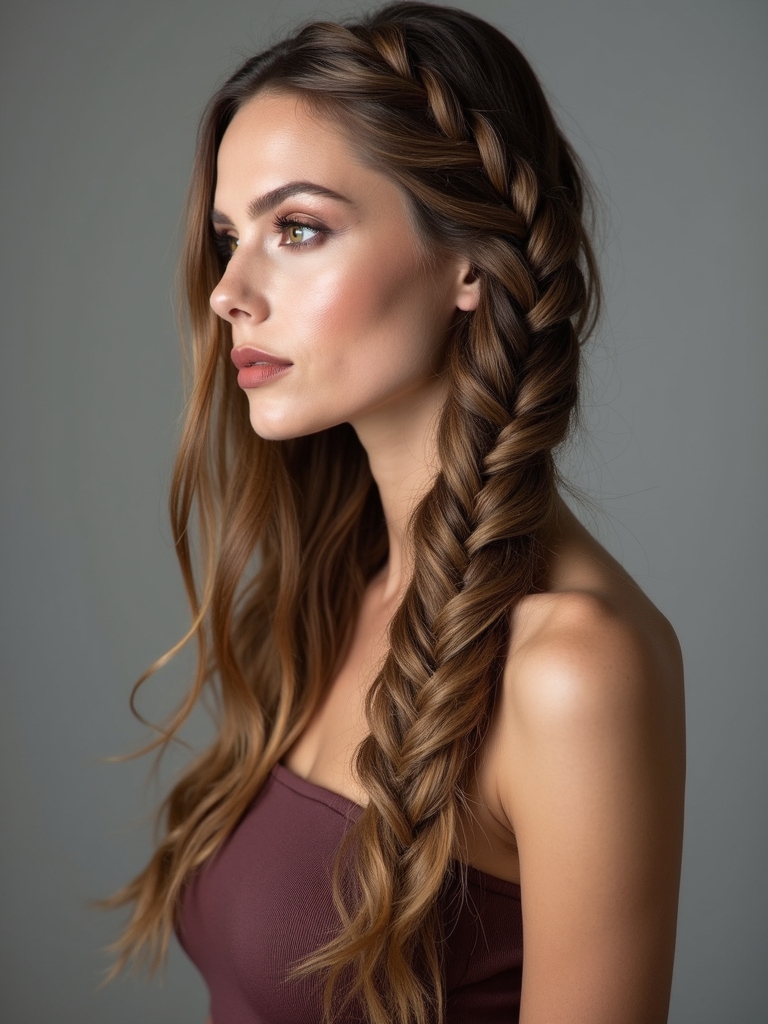stylish versatile waterfall braid