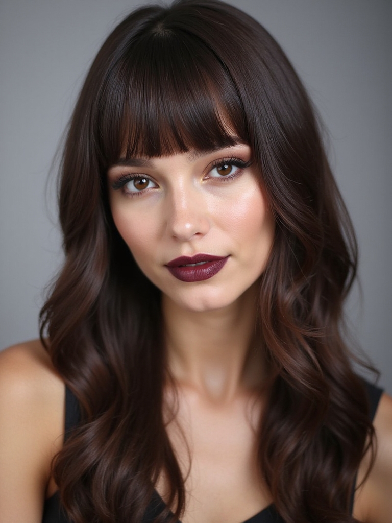 timeless charm of bangs