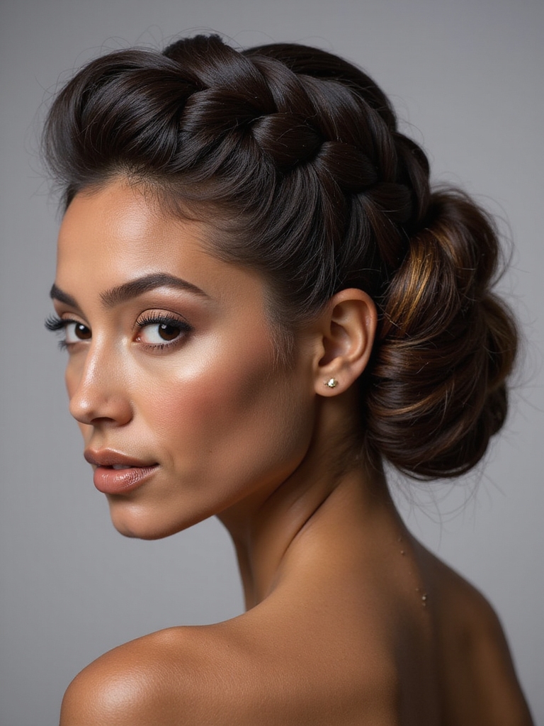 twisted braid updo tutorial