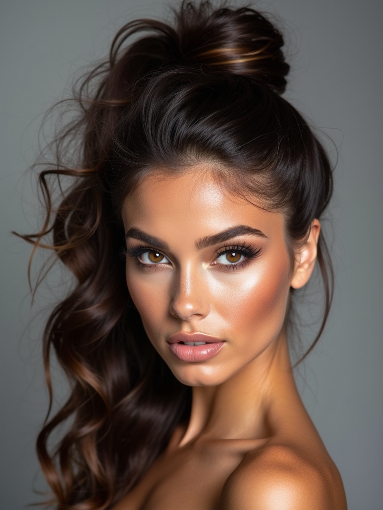 twisted ponytail hairstyle tutorial