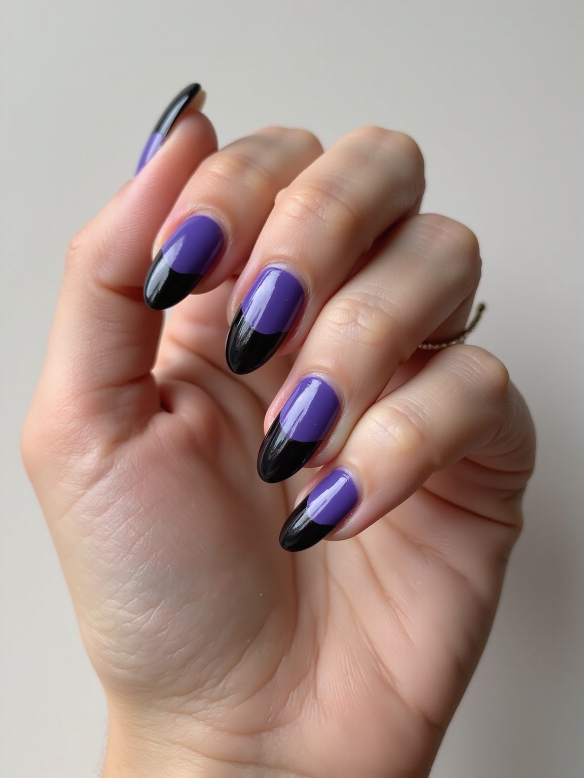 amethyst to black smoky ombr