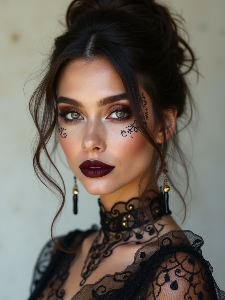 baroque filigree velvet matte