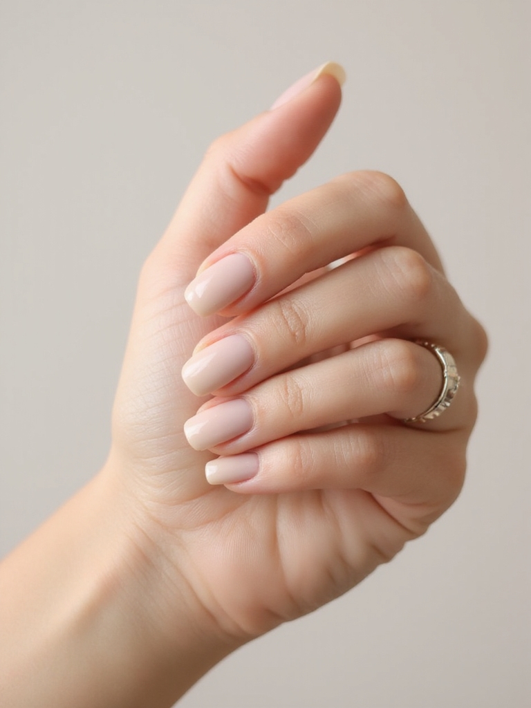 beige matched sheer glossy finish