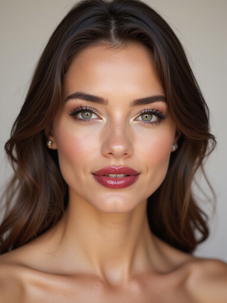 berry stained dewy soft glam