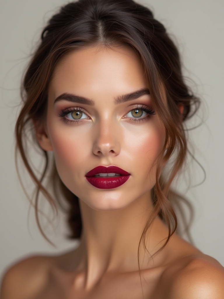 berry stained diffused velvet lips