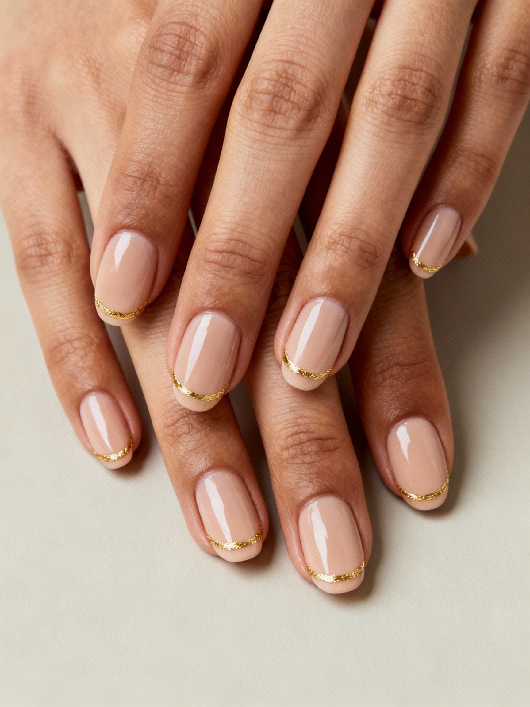 blush beige with goldfoil