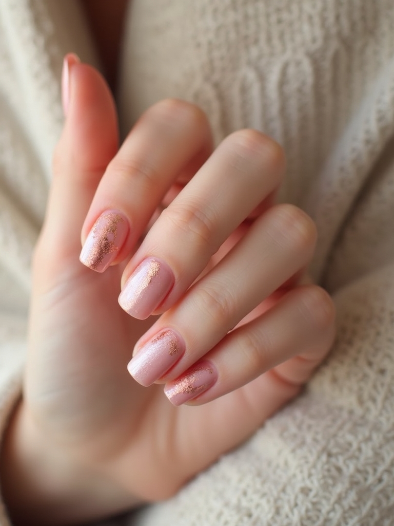 blush pink with rose gold