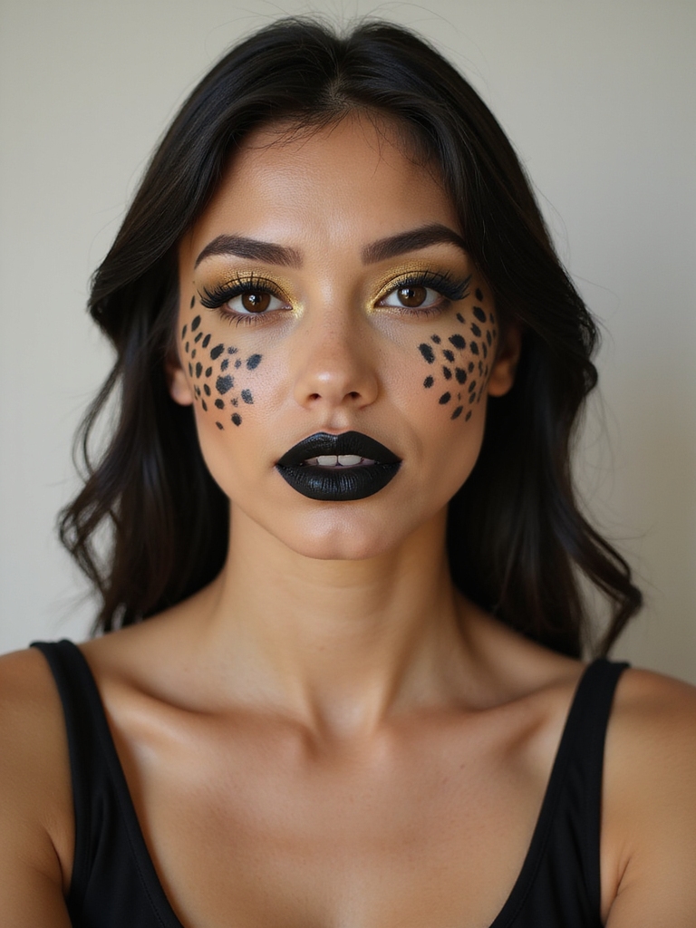 bold black and gold felinecontours