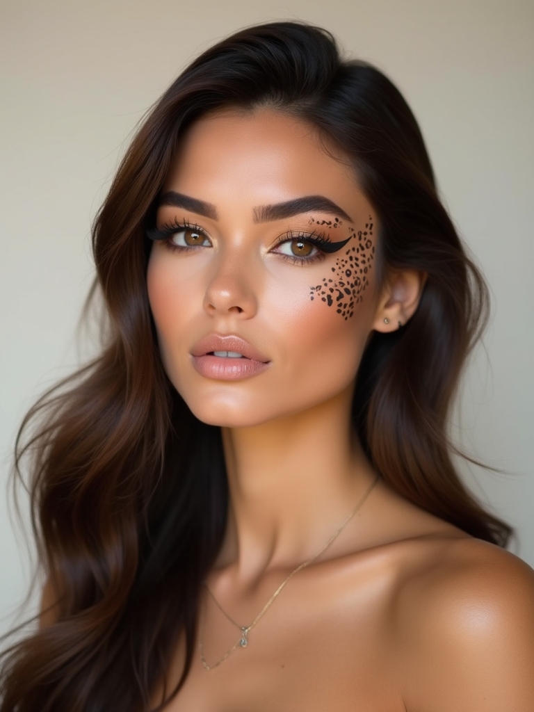 bold bronzed feline glam