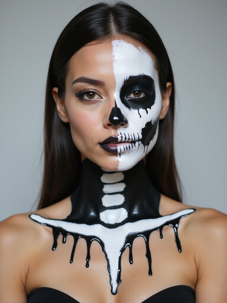 bold dripping skeletal contrast