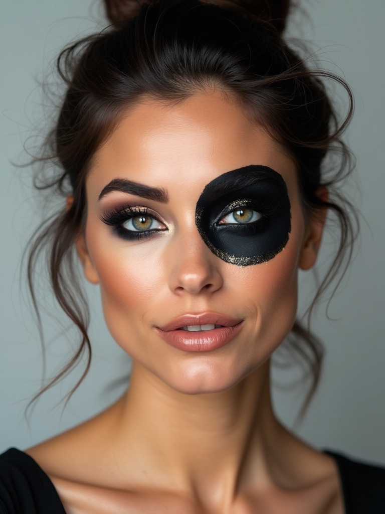bold painted eye patch