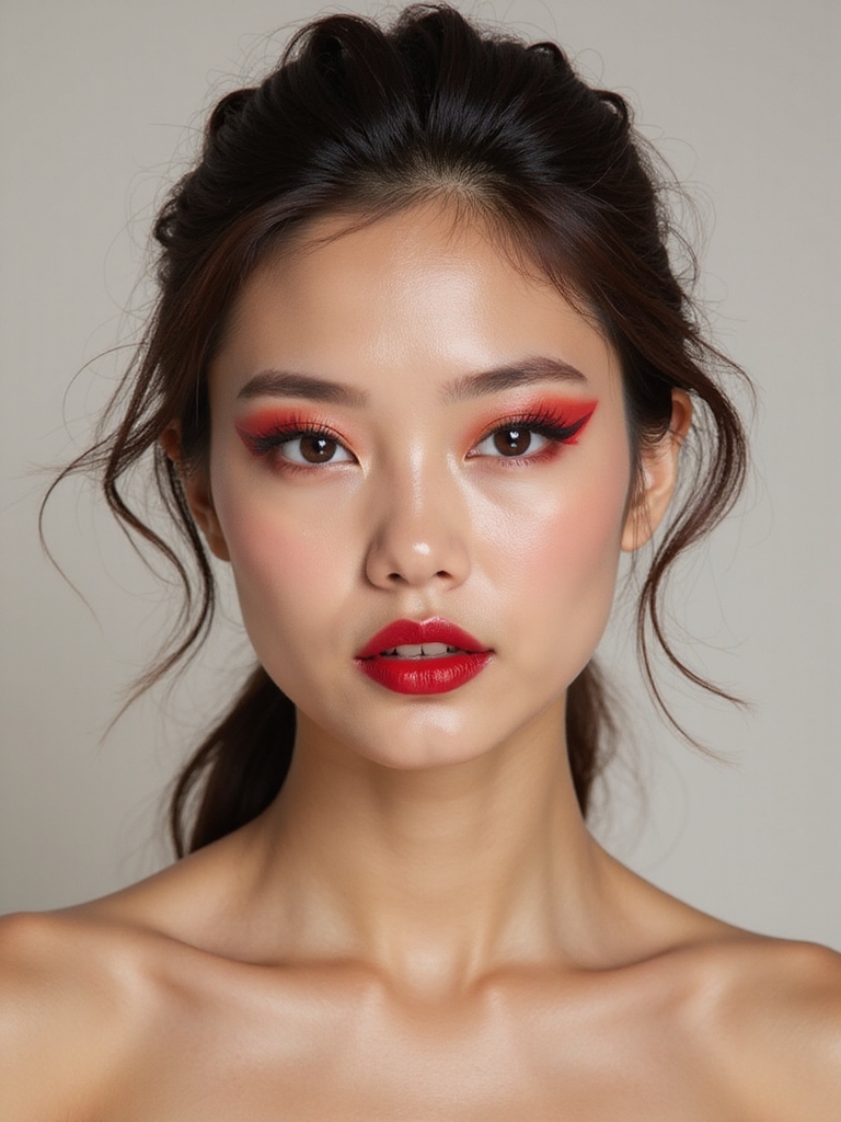 bold sculpted red wings