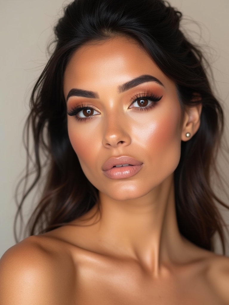 bronze halo satin cheeks