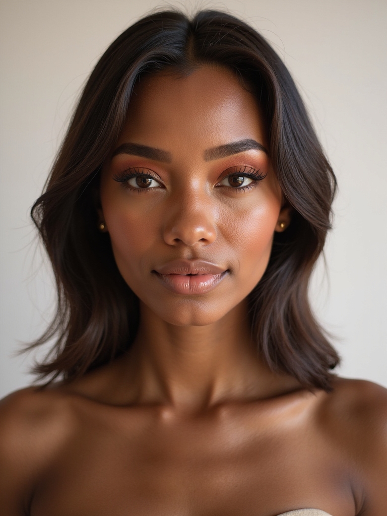 burnt orange lifted blush placement