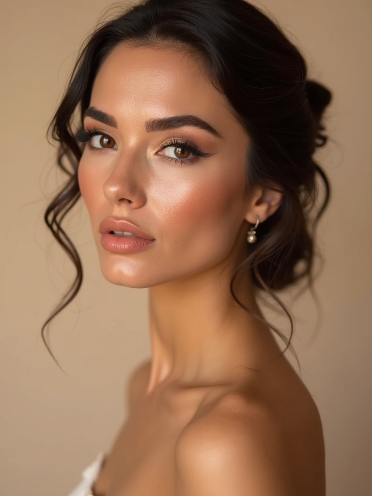 candlelit feathered brow glow