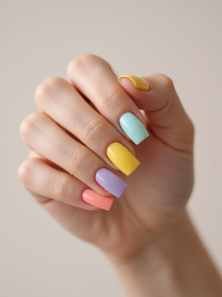 candy bright two tone squares