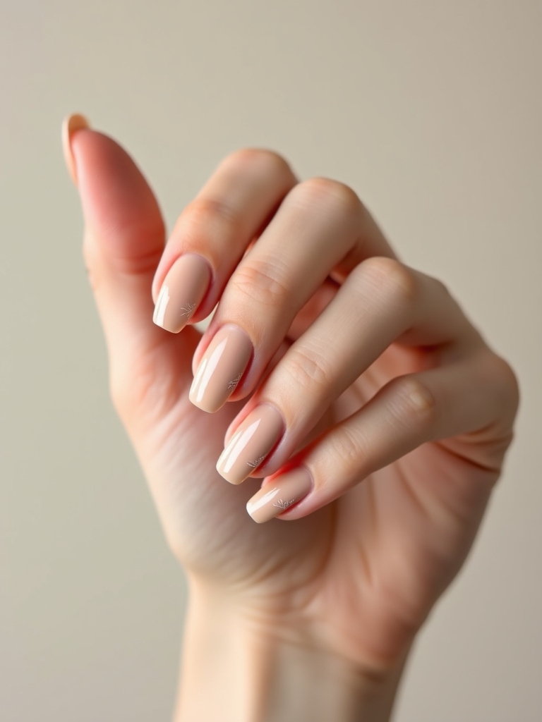 caramel nude with linework